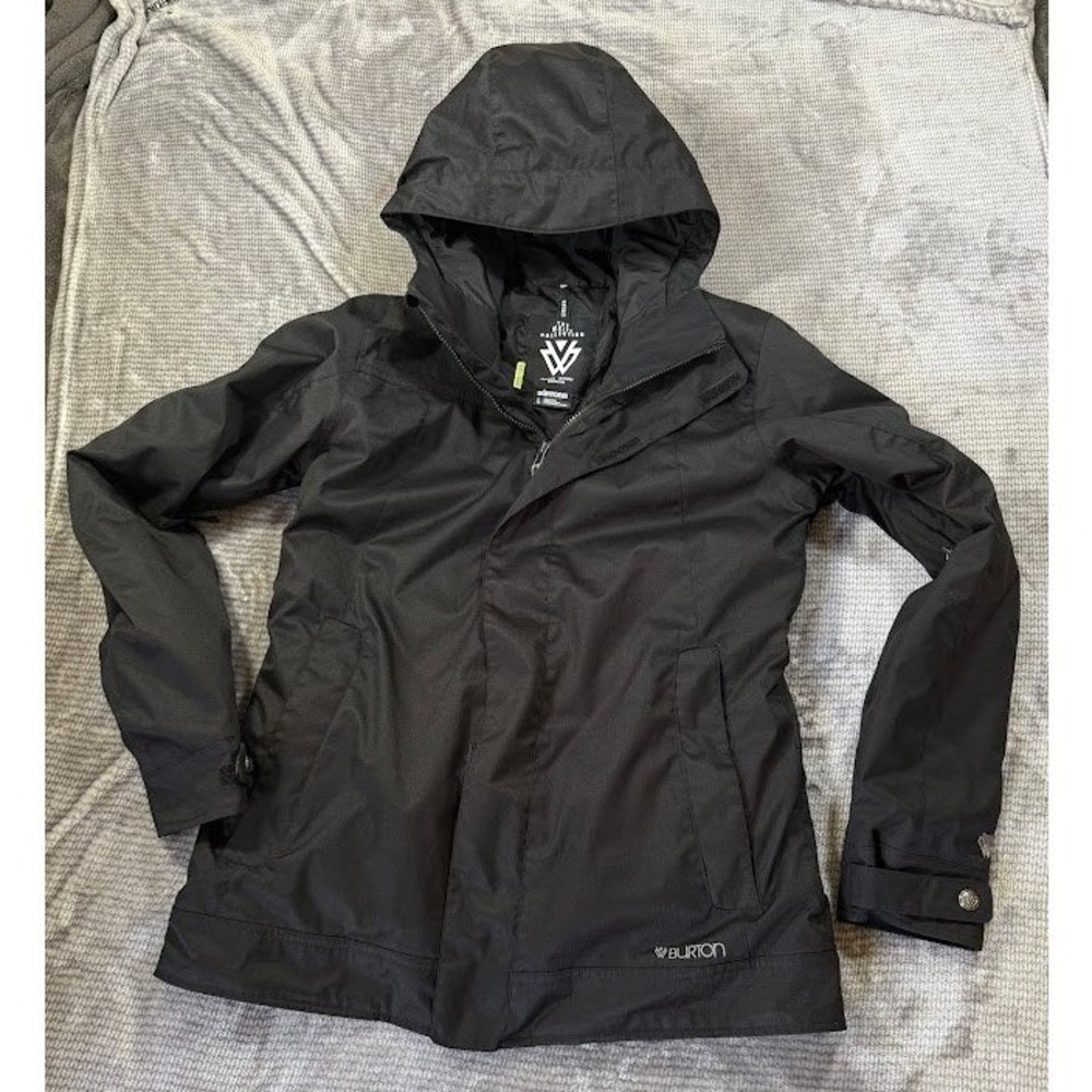 Burton The White Collection Dryride Snowboard Jacket Black‎ Womens Large L